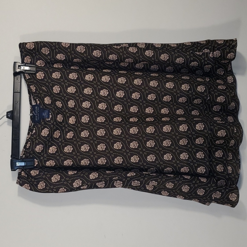 Ann taylor Floral brown skirt with Ruffles Size 12P - Picture 11 of 11